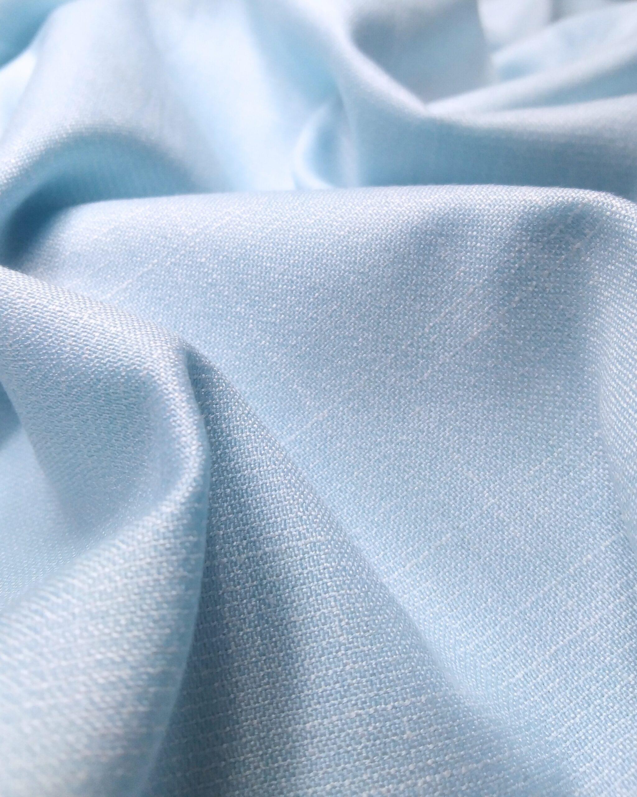 Chomok Fabric Soft Sky Blue Embroidery Punjabi for Men