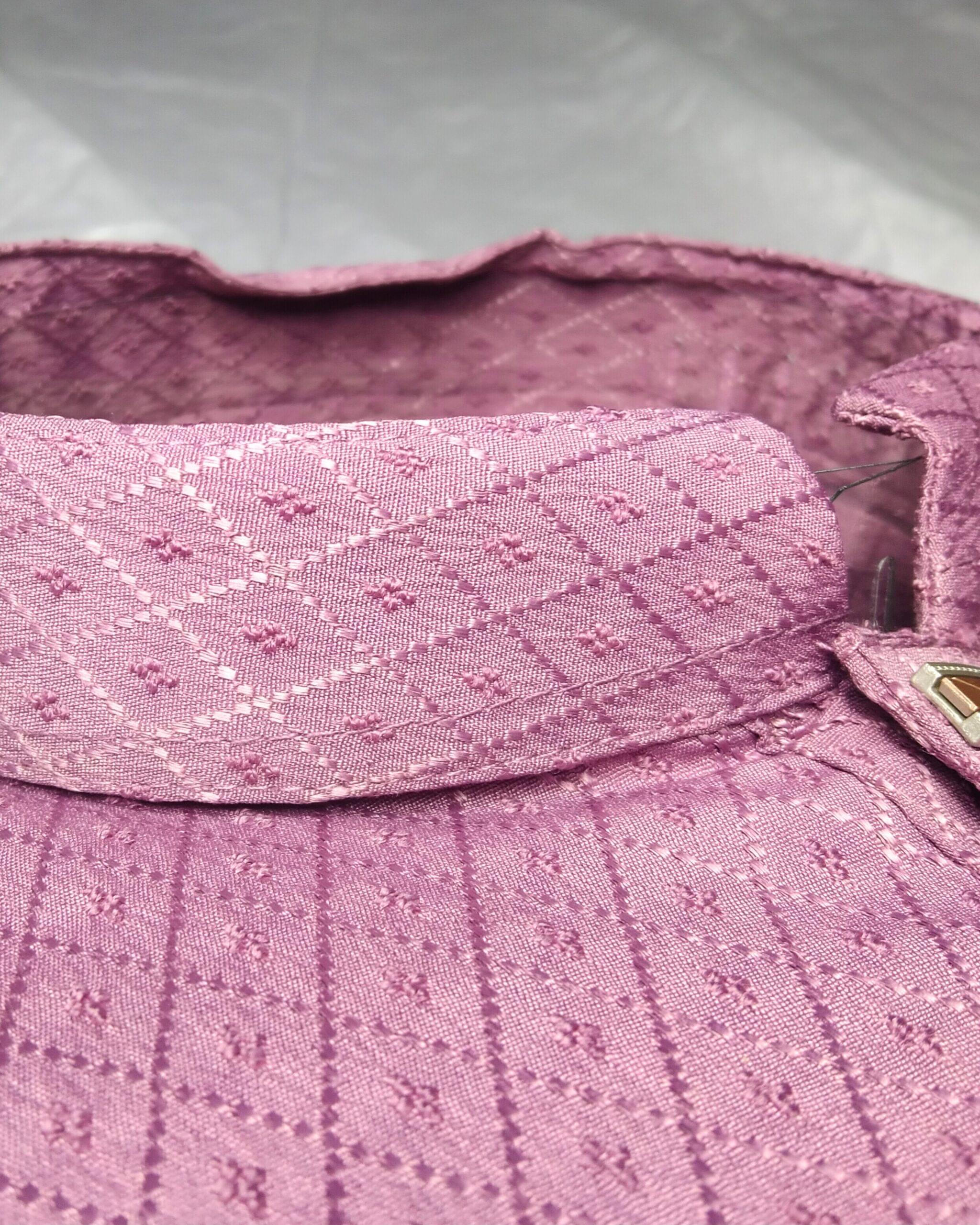 Exclusive Rose Color Premium Katan Fabric Punjabi for Men